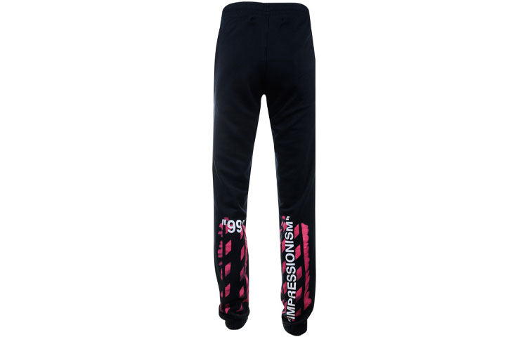 Men's Off-White Logo Casual Pants/Trousers Long Pants/Trousers Black CH14R19003015