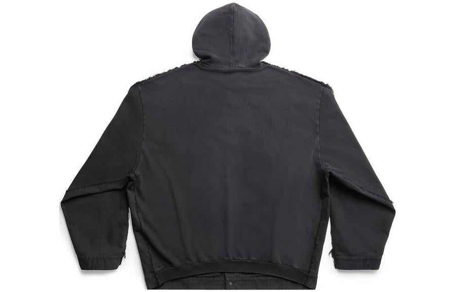 Balenciaga Balenciaga Paris Hybrid Hooded Jacket 'Black' 738737TNW111700