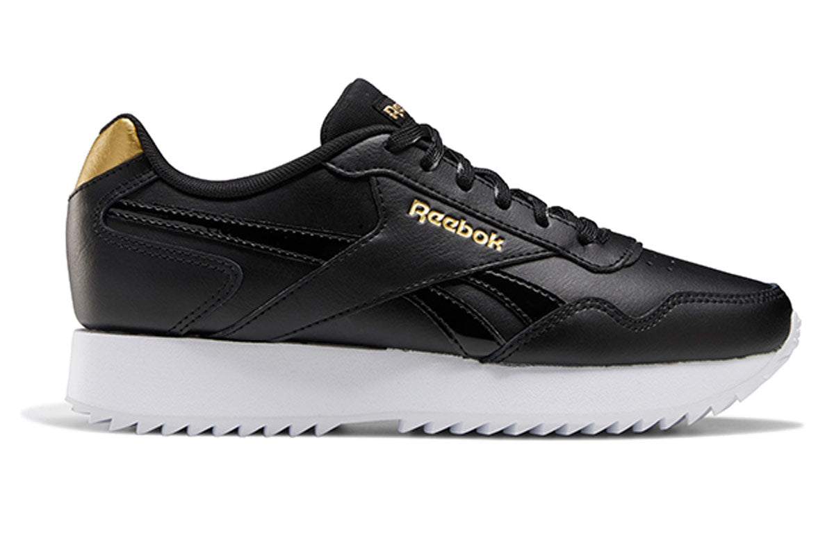 (WMNS) Reebok Royal Glide Ripple Double 'Black White' FW6715