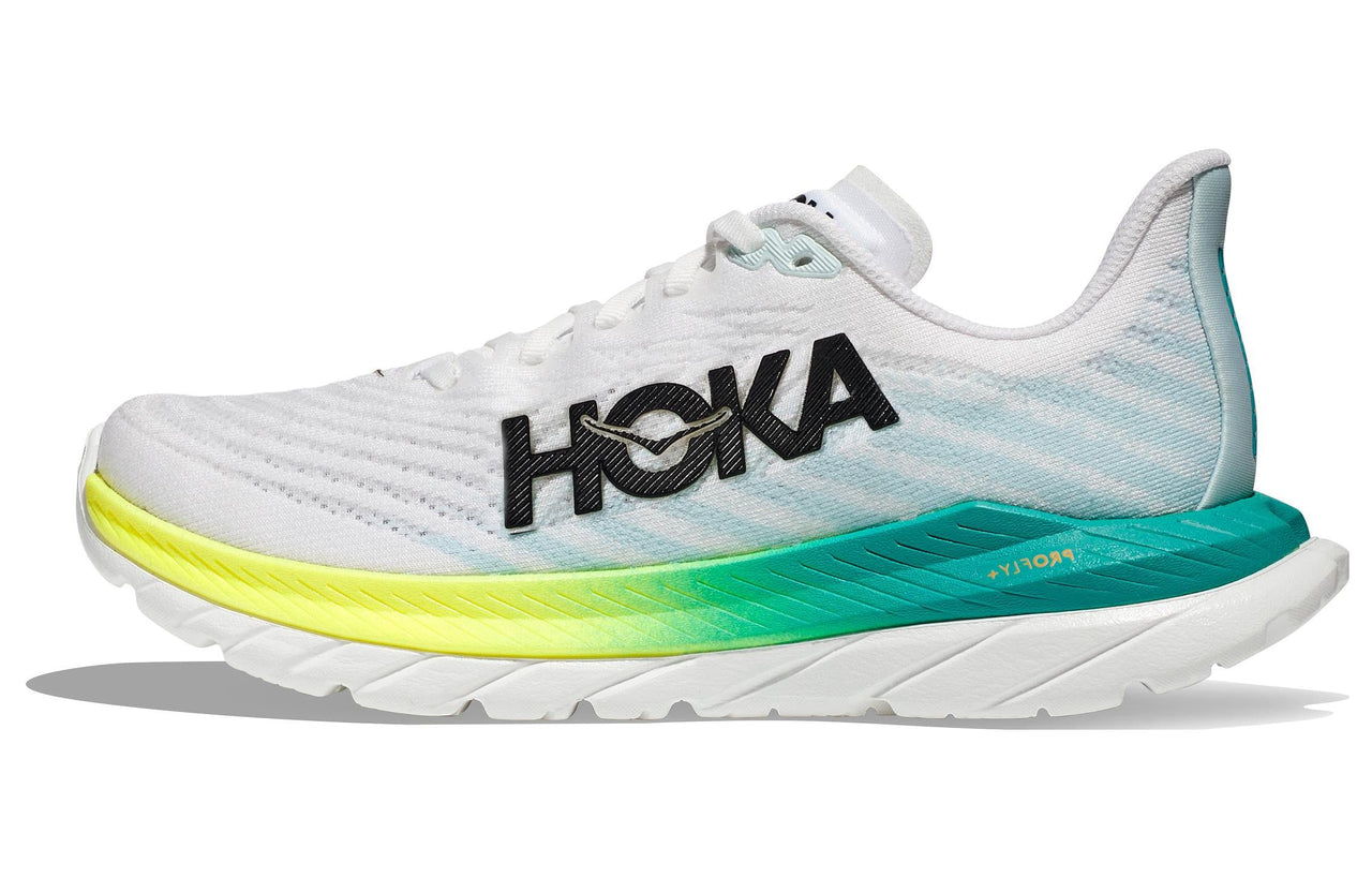 (WMNS) HOKA ONE ONE Mach 5 Wide 'White Blue Glass' 1136678-WBGL