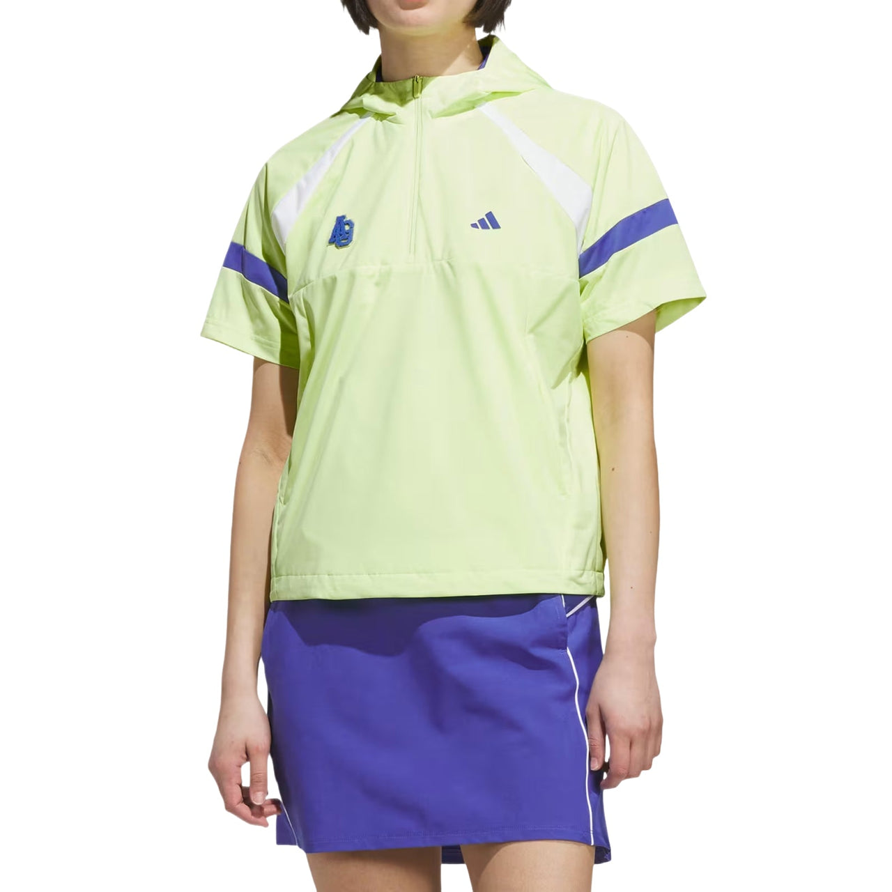 (WMNS) adidas Half-Zip Hooded Anorak Jacket Asia Sizing 'Semi Frozen Lemon' KG2172