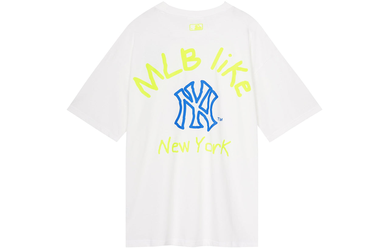 MLB Popcorn New York Yankees Loose Printing Unisex White 31TSSJ931-50W