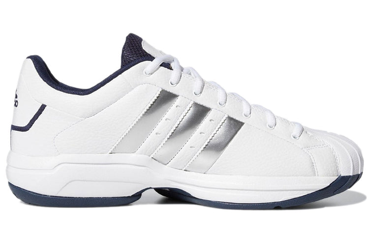 حذاء adidas Pro Model 2G Low 'White Silver Metallic Navy' H68051