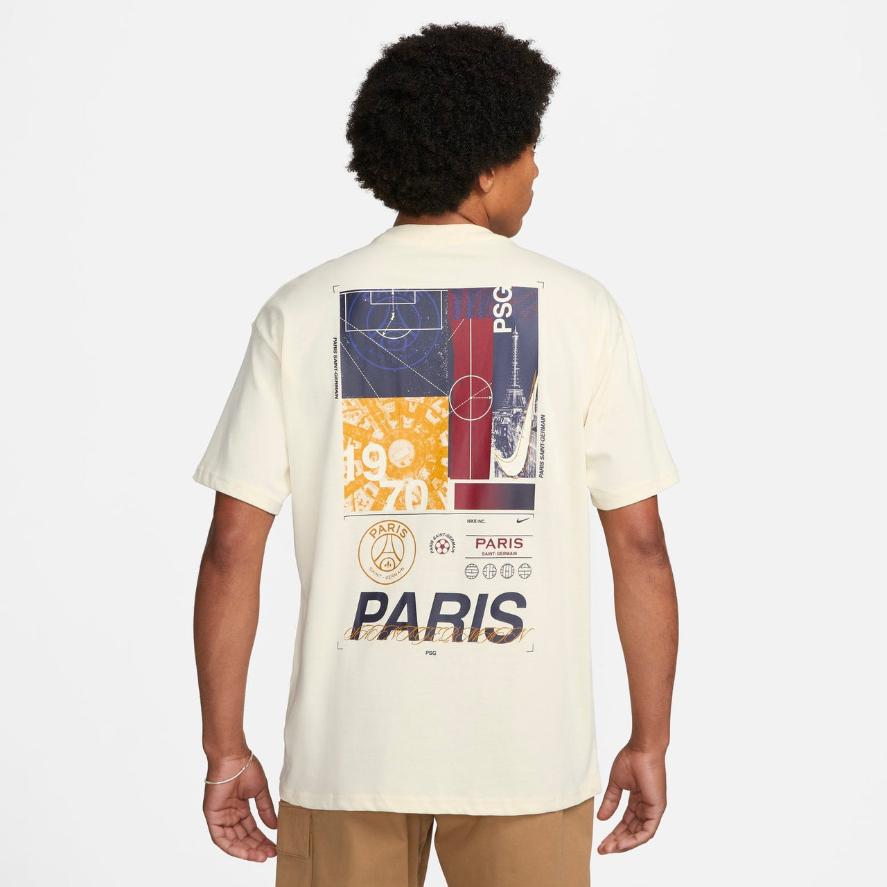 Nike Paris Saint-Germain Max90 T-shirt 'Coconut White' FQ1546-113