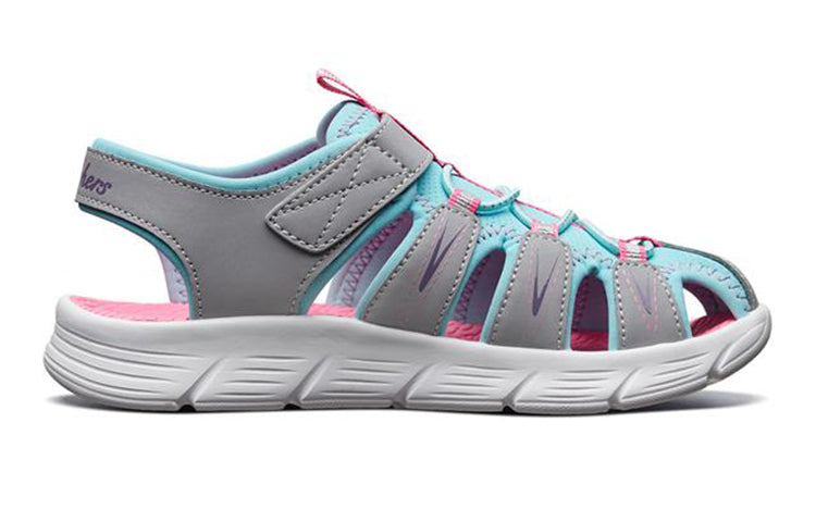(GS) Skechers C-Flex Sandal 'Grey Turquoise' 86939L-GYTQ