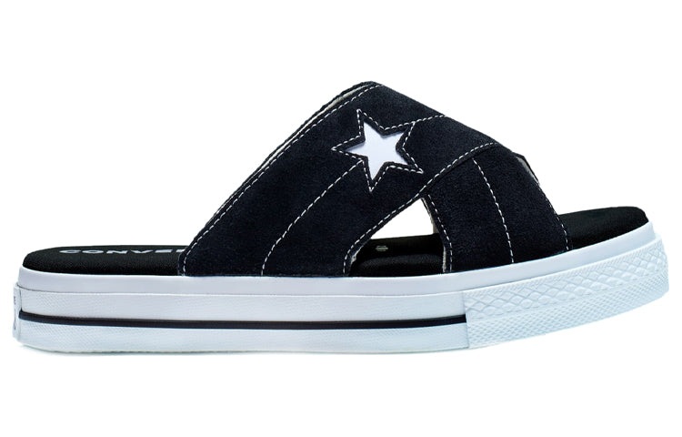 (WMNS) Converse One Star Sandal Slip 'Black White' 564143C
