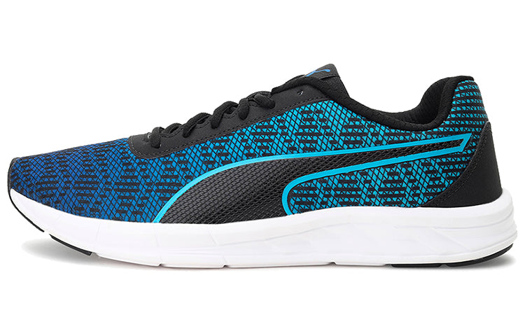 (WMNS) PUMA Comet Ipd Low Running Shoes Black/White/Blue 364763-05