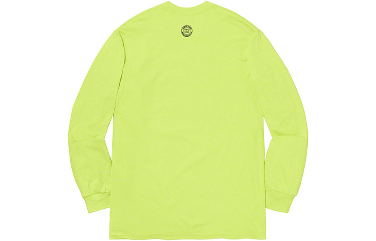 Supreme FW19 Week 12 x Martin Wong Attorney Street LS Neon Green Tee SUP-FW19-10674