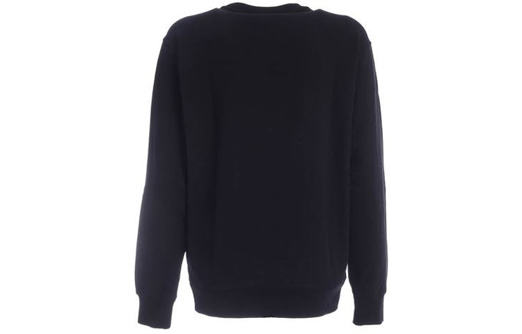 (WMNS) KENZO Casual Round Neck Pullover Long Sleeves Hoodie Black FA62SW8214MD-99