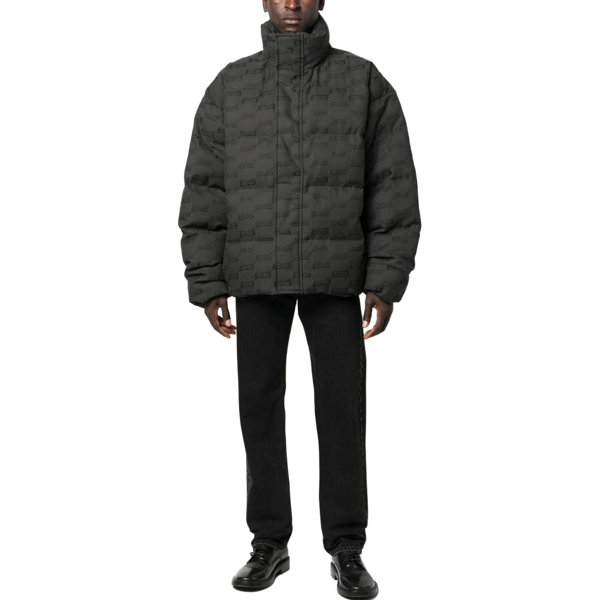 Balenciaga BB Monogram Puffer Jacket 'Black' 681885TML331269