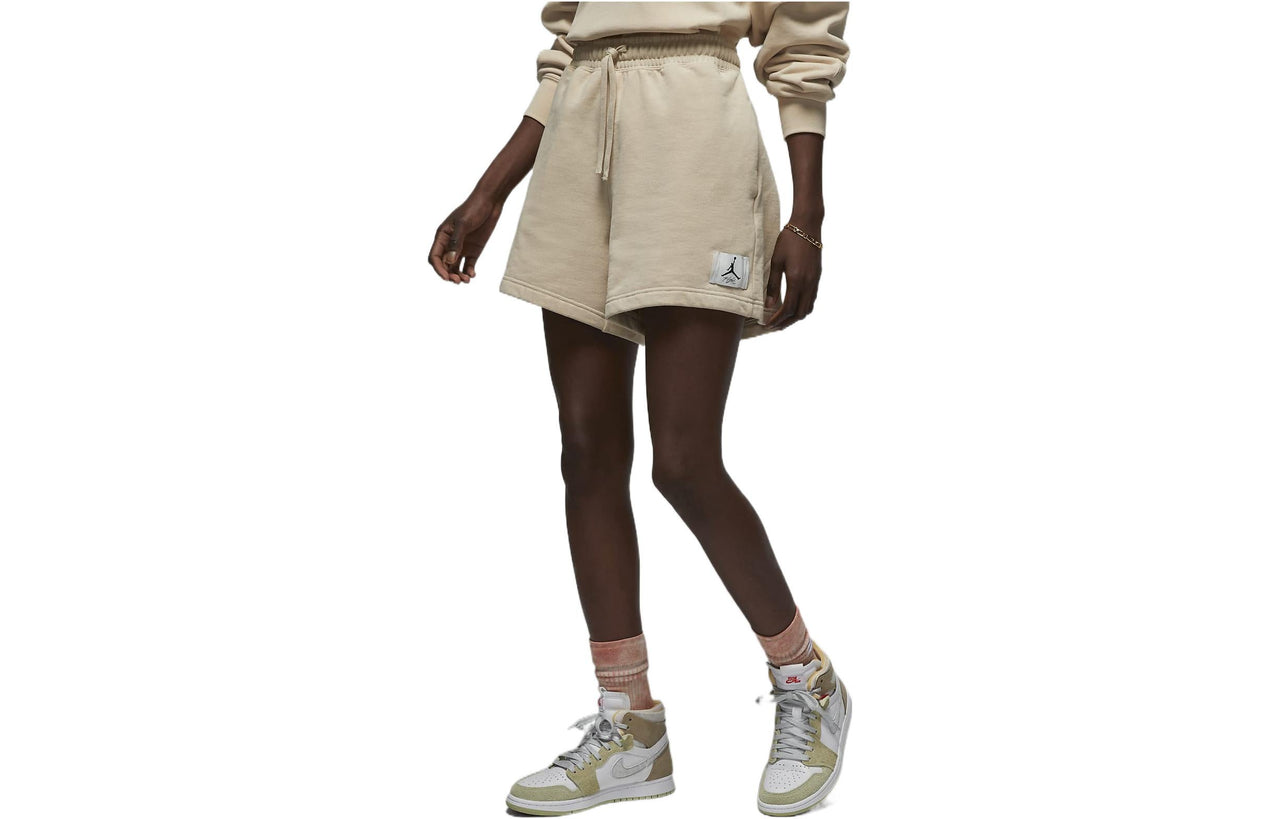 (WMNS) Air Jordan Essential Fleece Shorts 'Tan' DM3242-126