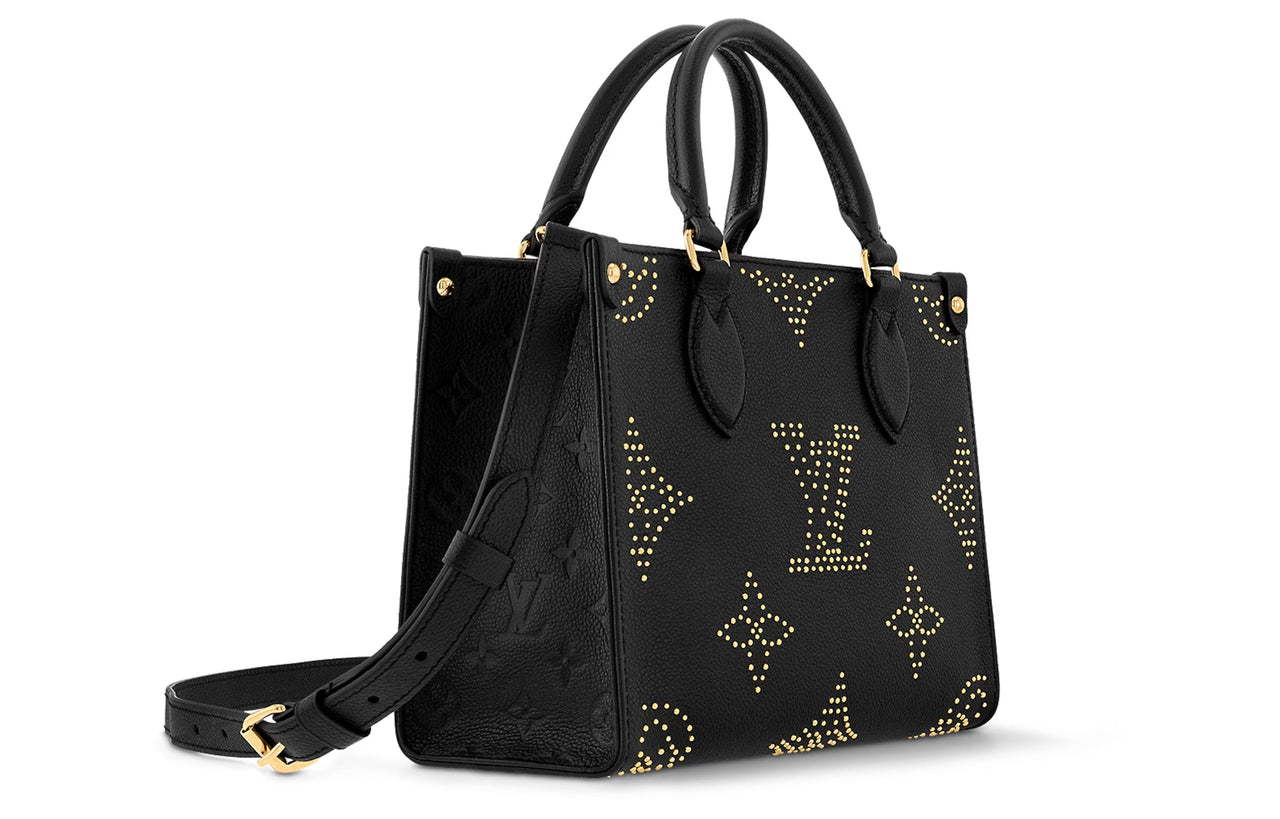 (WMNS) LOUIS VUITTON OnTheGo PM Monogram Empreinte Tote Bag 'Black' M46733
