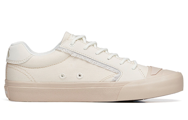 (WMNS) ANTA Life Series Sneakers Canvas 'Grey Pink' 122228077S-4