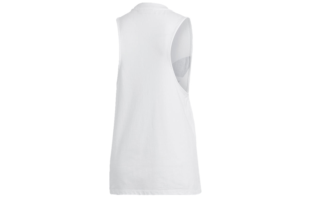 (WMNS) adidas originals Trefoil Tank Top White Black CE5580