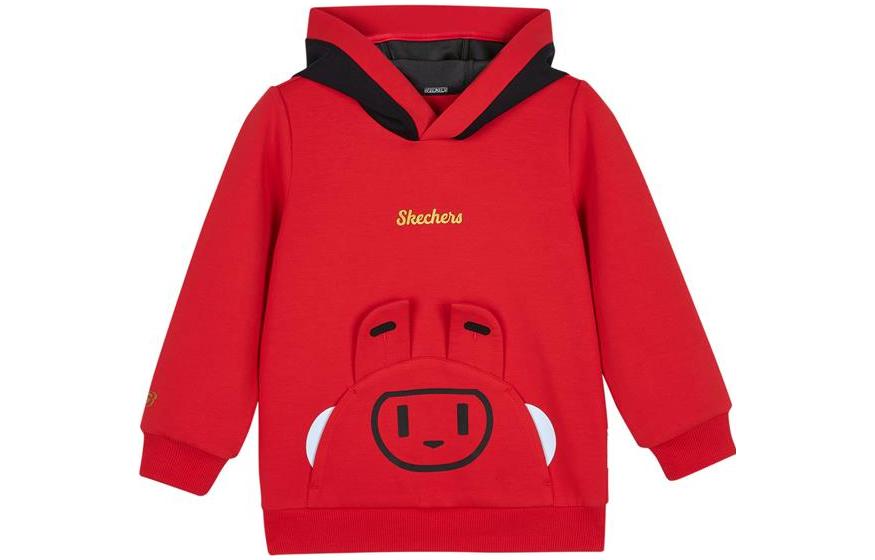 (GS) Skechers CNY Series Sport Suit 'Red Black' L123B013