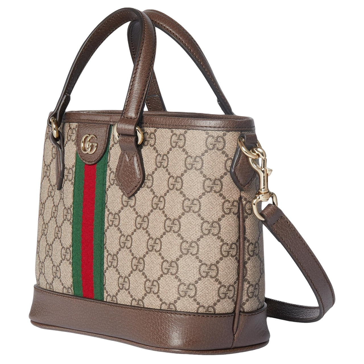 (WMNS) Gucci Ophidia Small Tote Bag 'Beige Dark Brown' 836848-FAE0J-9867