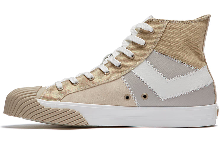 PONY Canvas Shoes 'Cream Grey Khaki' 01M1SH06LG