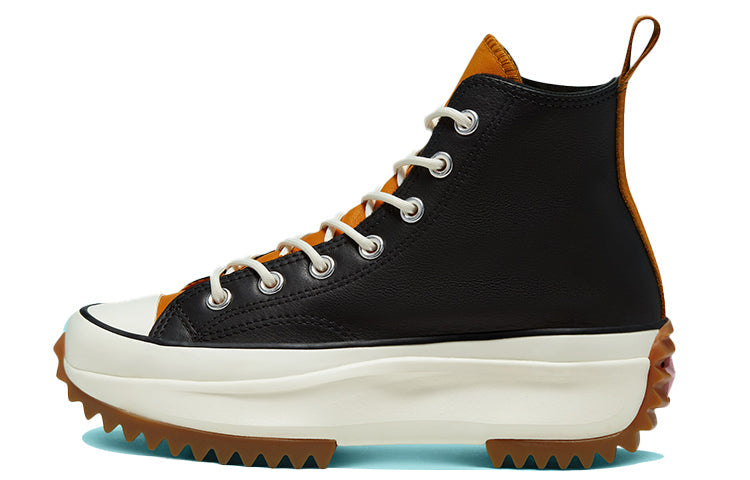 (WMNS) Converse Run Star Hike High 'Black Saffron Yellow' 568649C