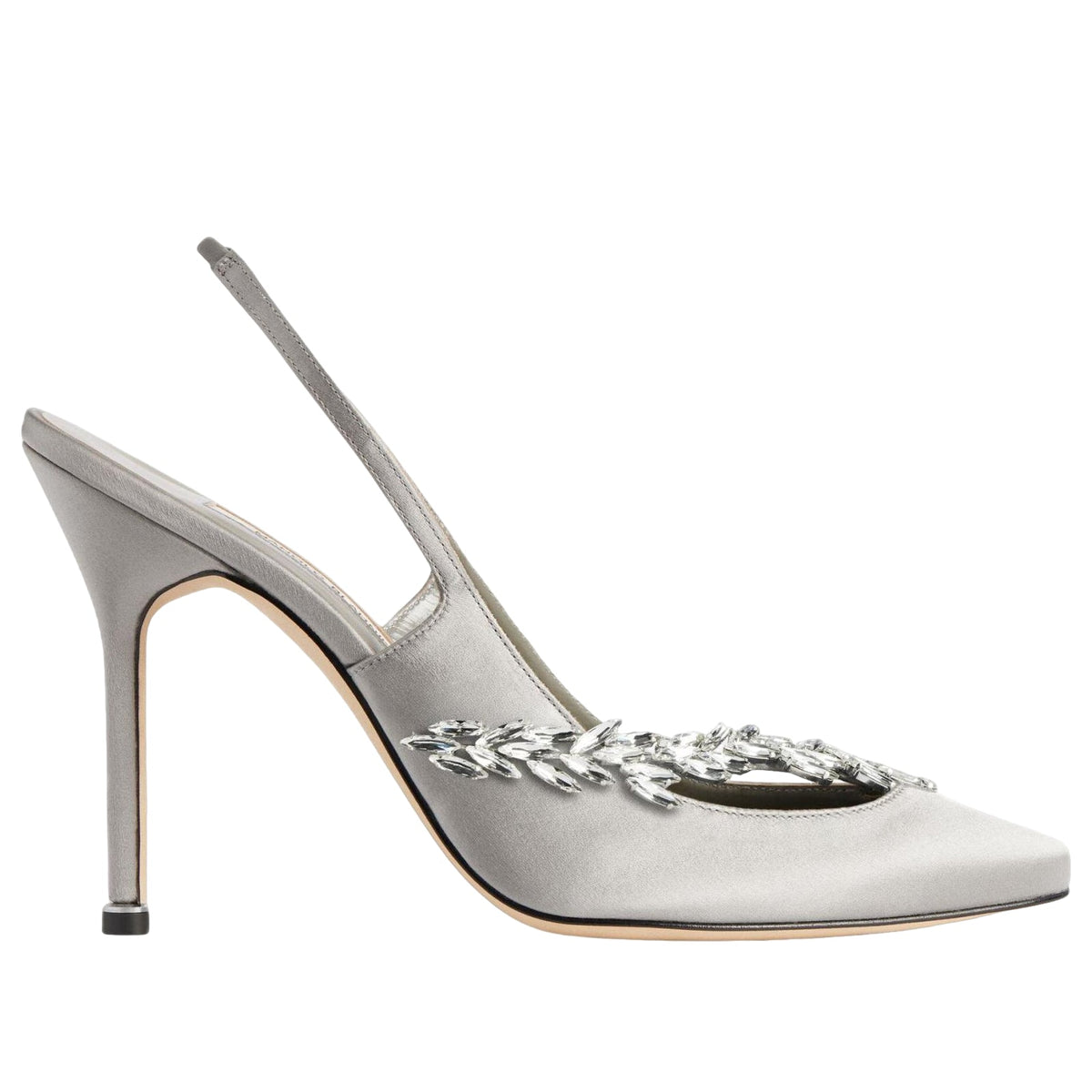 (WMNS) Balenciaga Manolo Blahnik Slingback 'Grey' A0024NW1WM81581