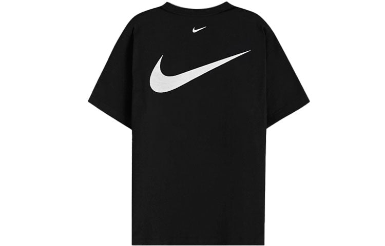 Nike Sportswear Swoosh Chest Sports Round Neck Short Sleeve Black DH0030-010