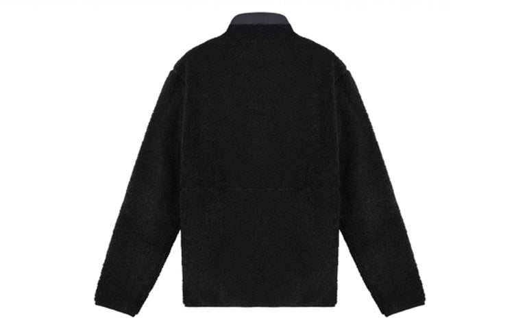 New Balance Men's New Balance Stand Collar Splicing Lamb's Wool Jacket Black MDA3N511-BK