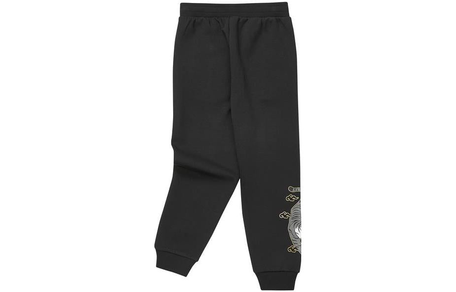 (GS) Skechers CNY Animal Graphic Woven Casual Pants 'Black' L122B022