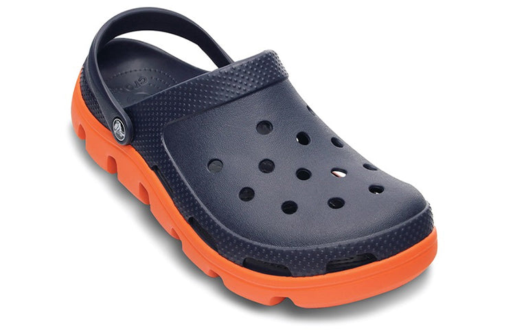 Crocs Duet Beach Sandals Blue Orange 11991-487