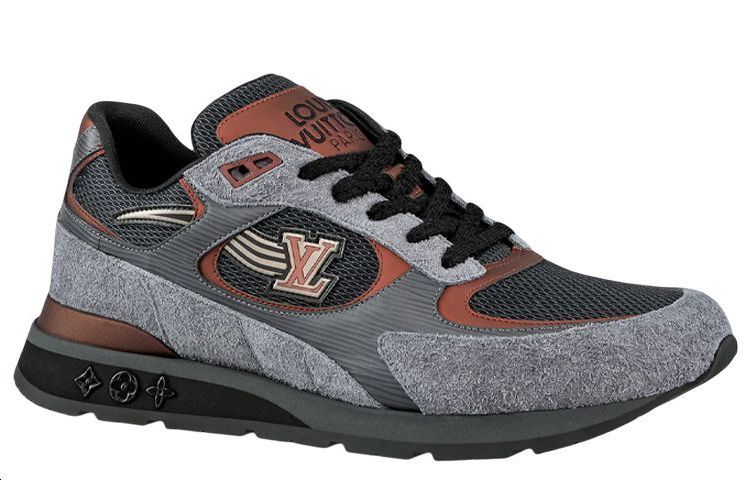 حذاء رياضي Run Away من LOUIS VUITTON باللون الرمادي النحاسي 1AASTR