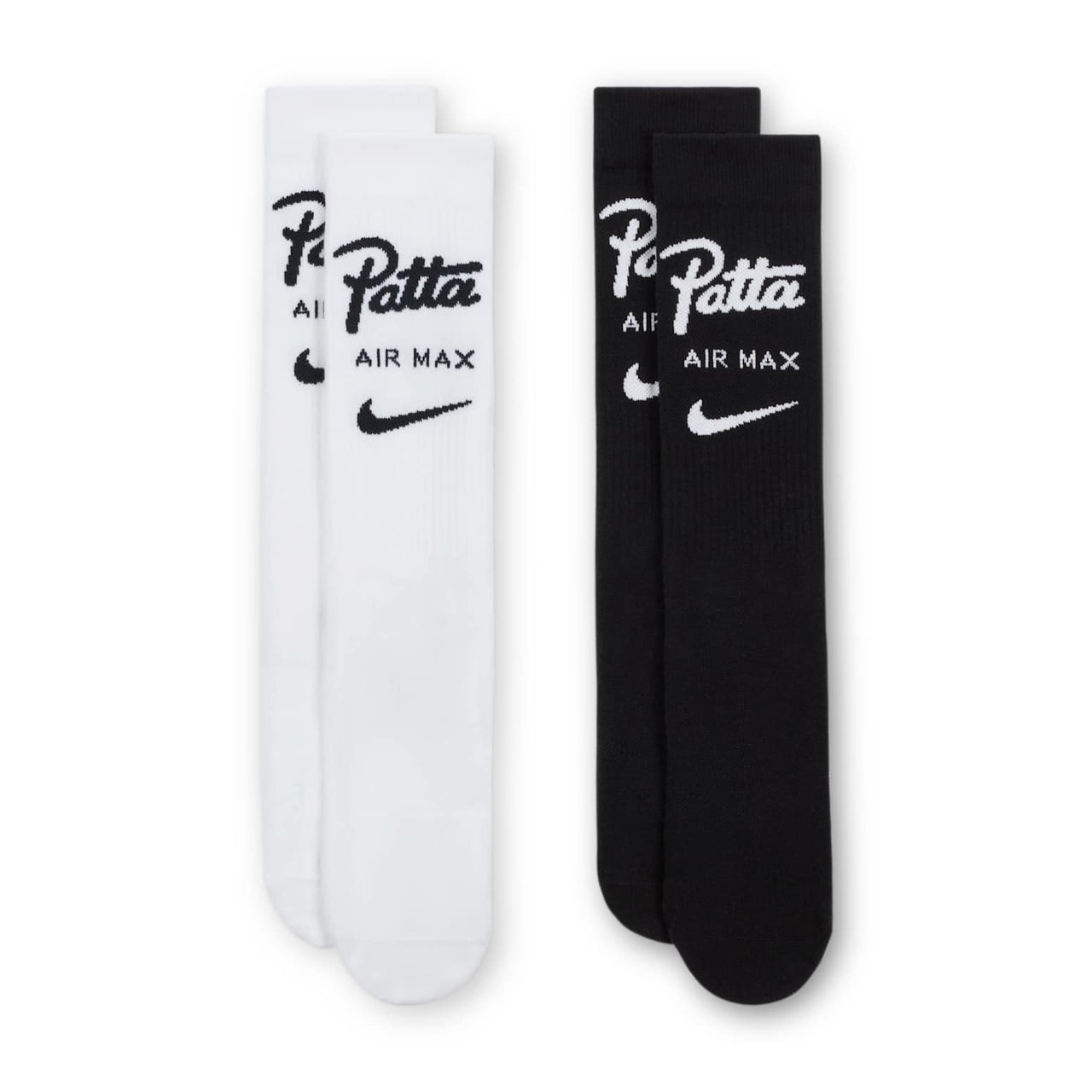 Nike x Patta Everyday Essentials Crew Socks 'White Black' (2 pairs) HM8339-900