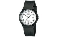 Casio Retro Fashion Business Analog Resin Strap Watch 'White Black' MW-59-7BJH