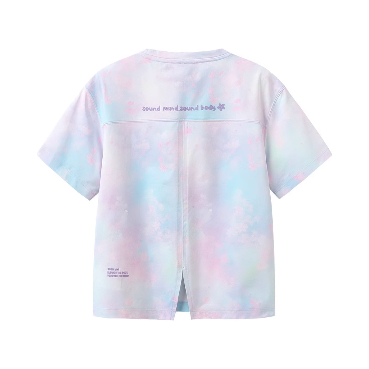 (GS) ASICS Short Sleeved Tie-Dye T-shirt 'Blue Purple' 332241174014