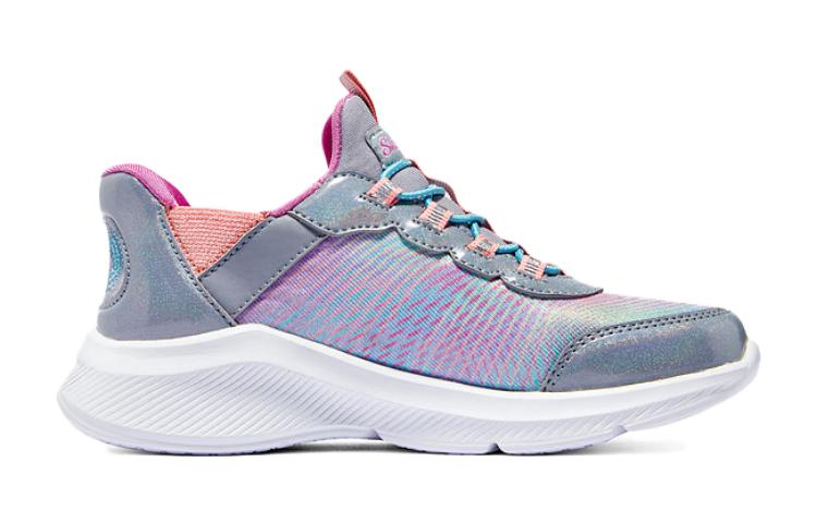 (GS) Skechers Slip-Ins Dreamy Lites Colorful Prism 'Grey' 303514L-GYMT