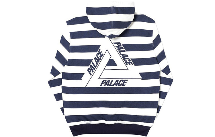 PALACE FW19 Tri-stripe-zip Back Logo Half Zipper Stripe Navy Blue White PAL-FW19-029