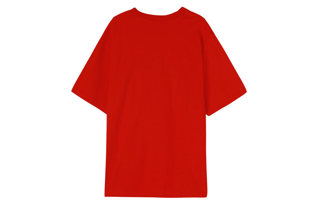 adidas originals Oversized Tee Round Neck Short Sleeve Red FK9991
