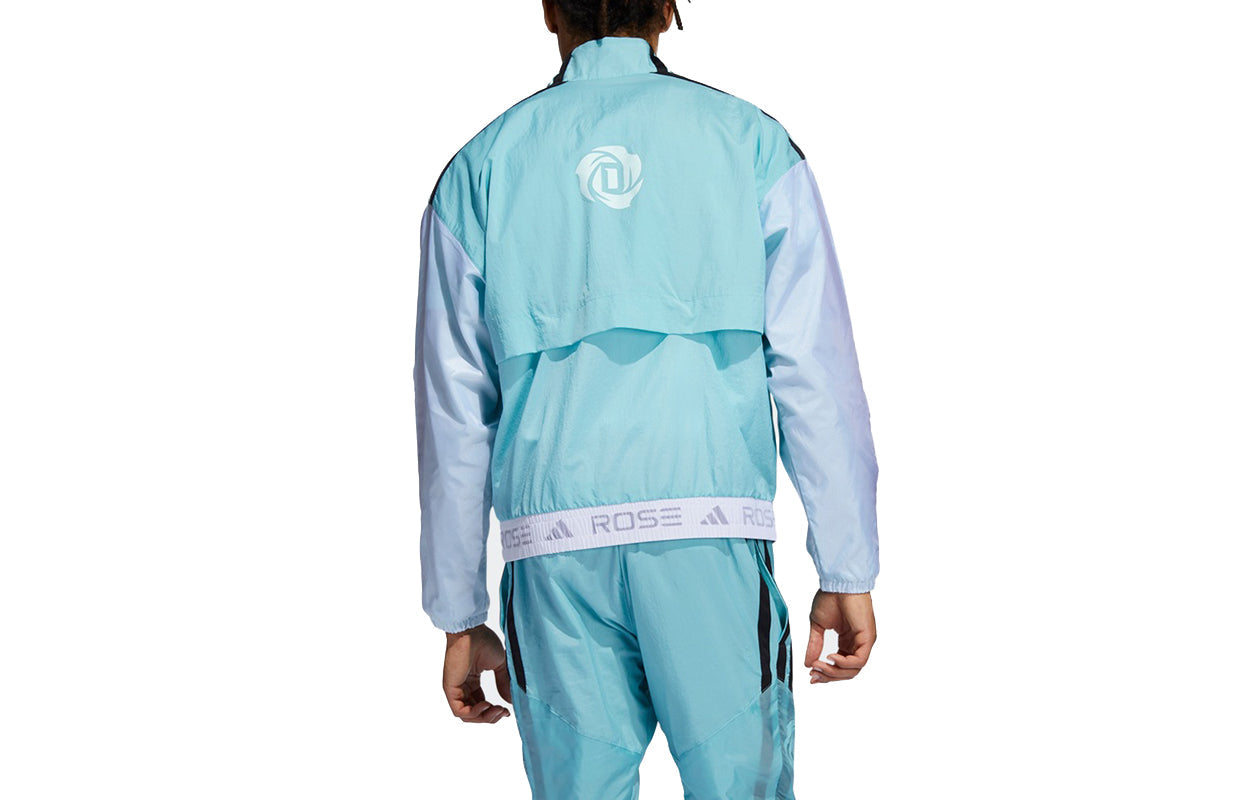 adidas Rose Lw Anorak Basketball Sports Jacket Sky Blue GV4651
