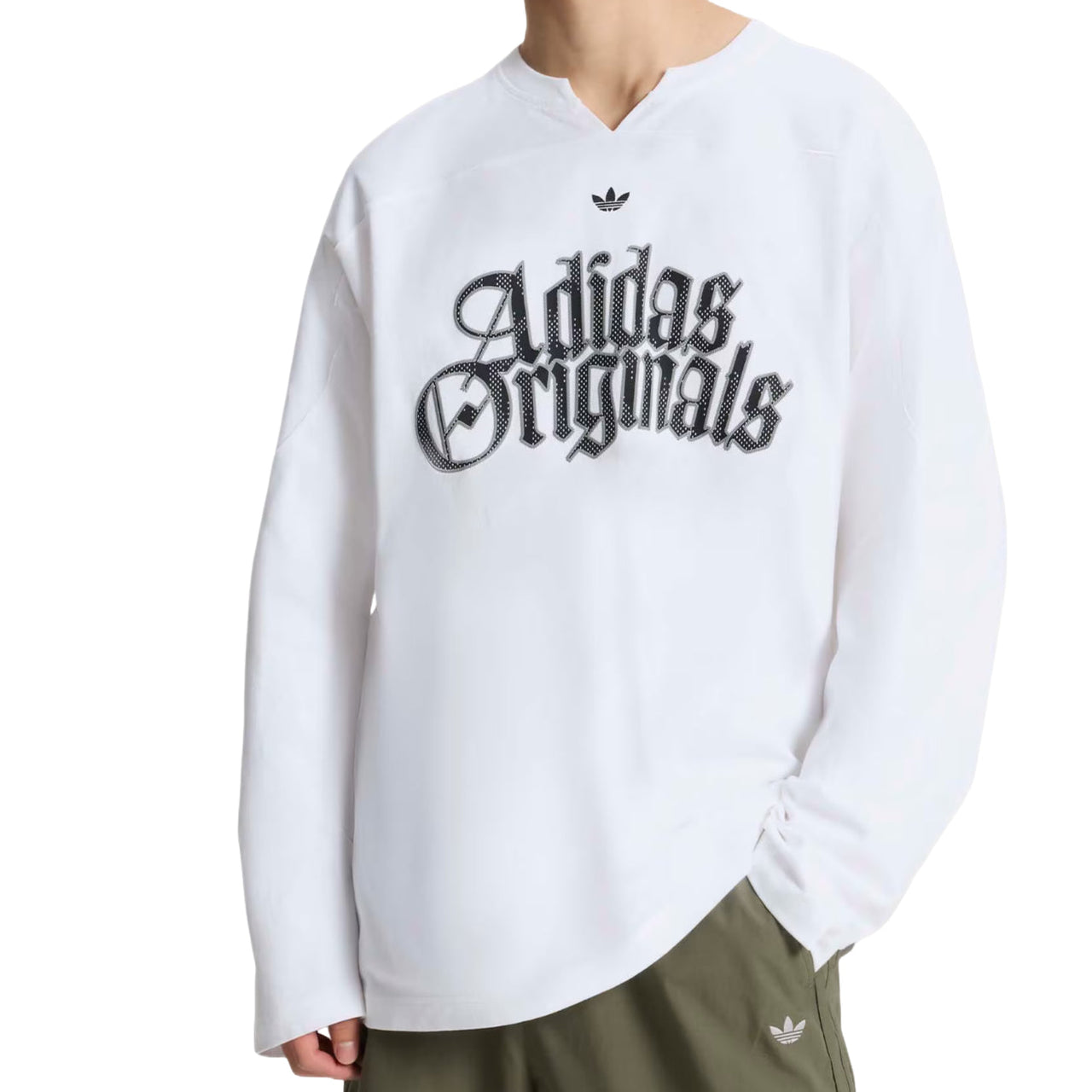 adidas OG M Tee LS T-Shirt Asia Sizing 'White' KT3037