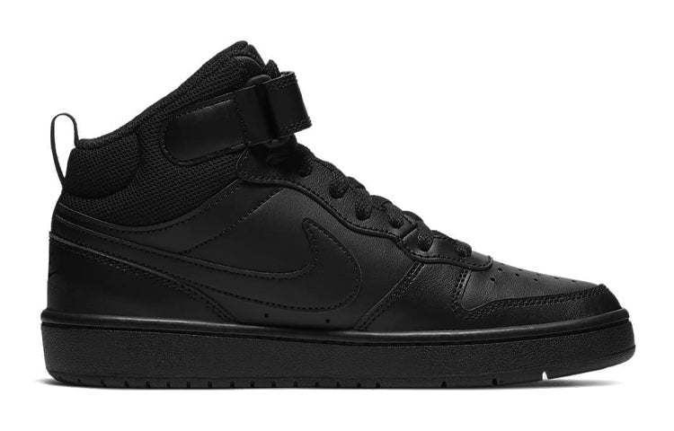(GS) Nike Court Borough Mid 2 'All Black' CD7782-001