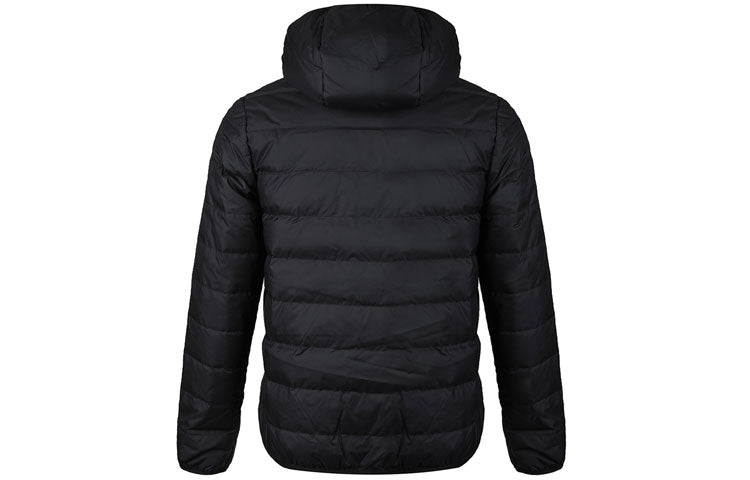 جاكيت adidas neo Windproof Stay Warm Casual بغطاء رأس وسحاب للأسفل أسود GJ8784