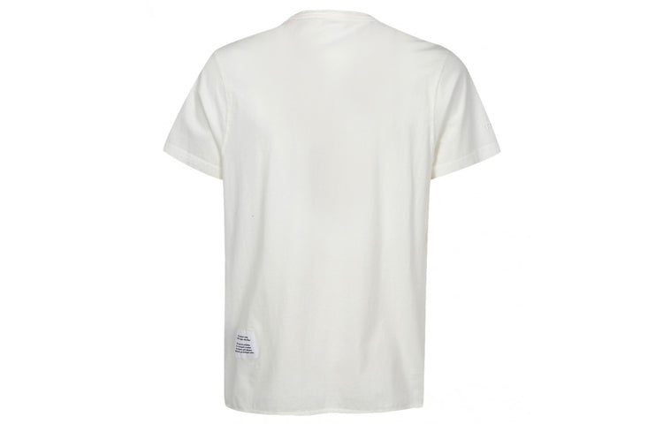 HERON PRESTON Collar Printing Short Sleeve Unisex White HMAA012S209130110110