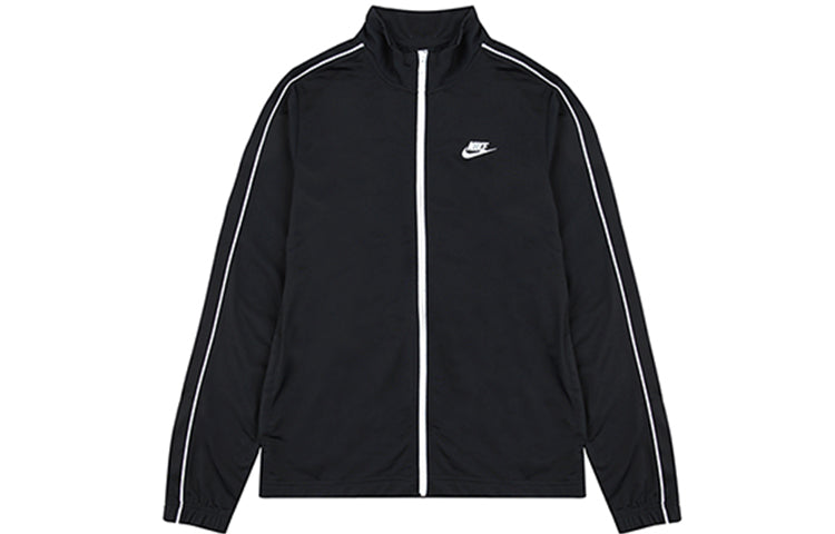 Nike Casual Sports Knit Jacket Long Pants Suit Black BV3034-010