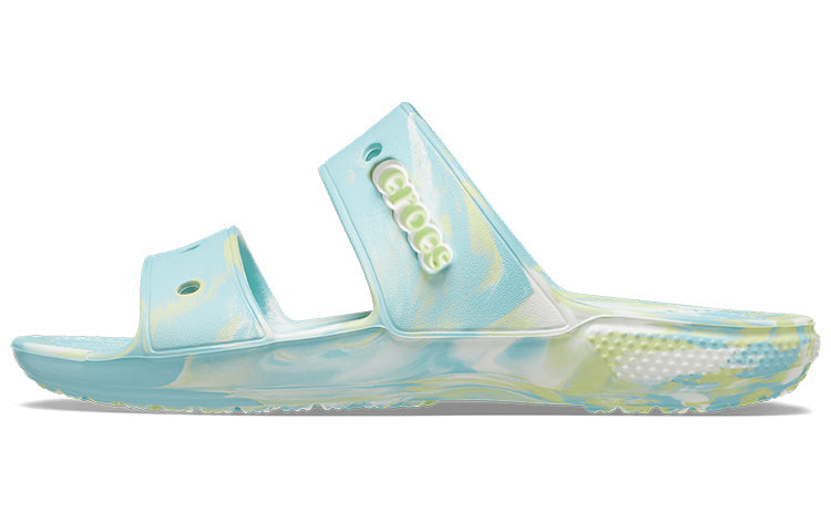 Crocs Classic Casual Fashion Unisex Blue Green Slippers 'Blue Green' 207701-4SU