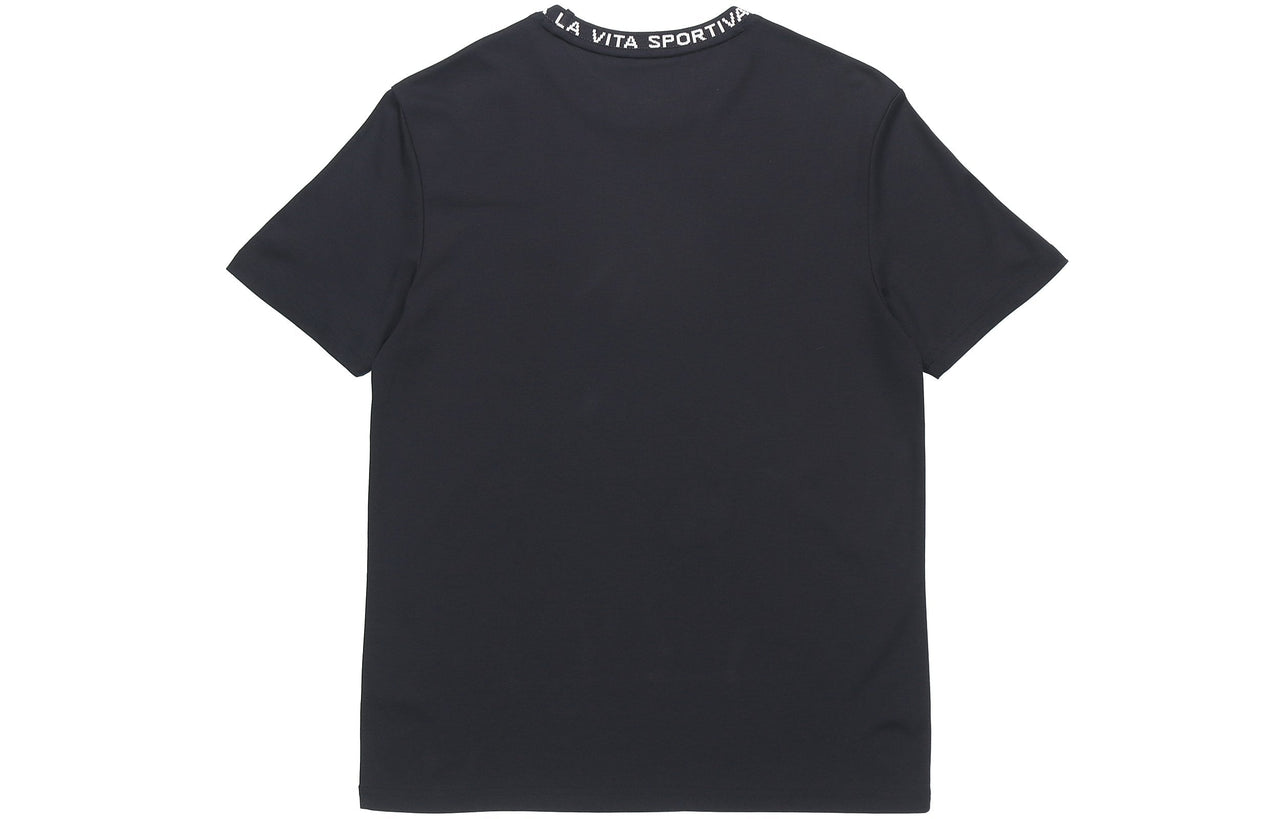 Men's FILA Alphabet Collar Short Sleeve Legendary Blue T-Shirt F11M028172F-NV