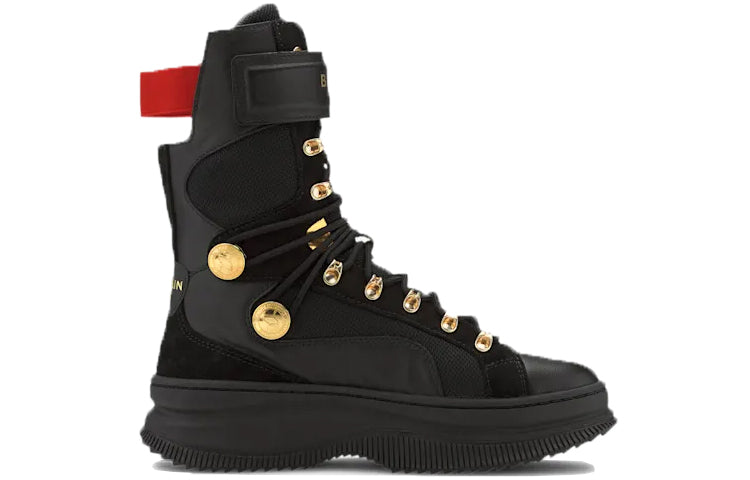 (WMNS) Balmain x PUMA Deva Crossover Black Red 372178-01