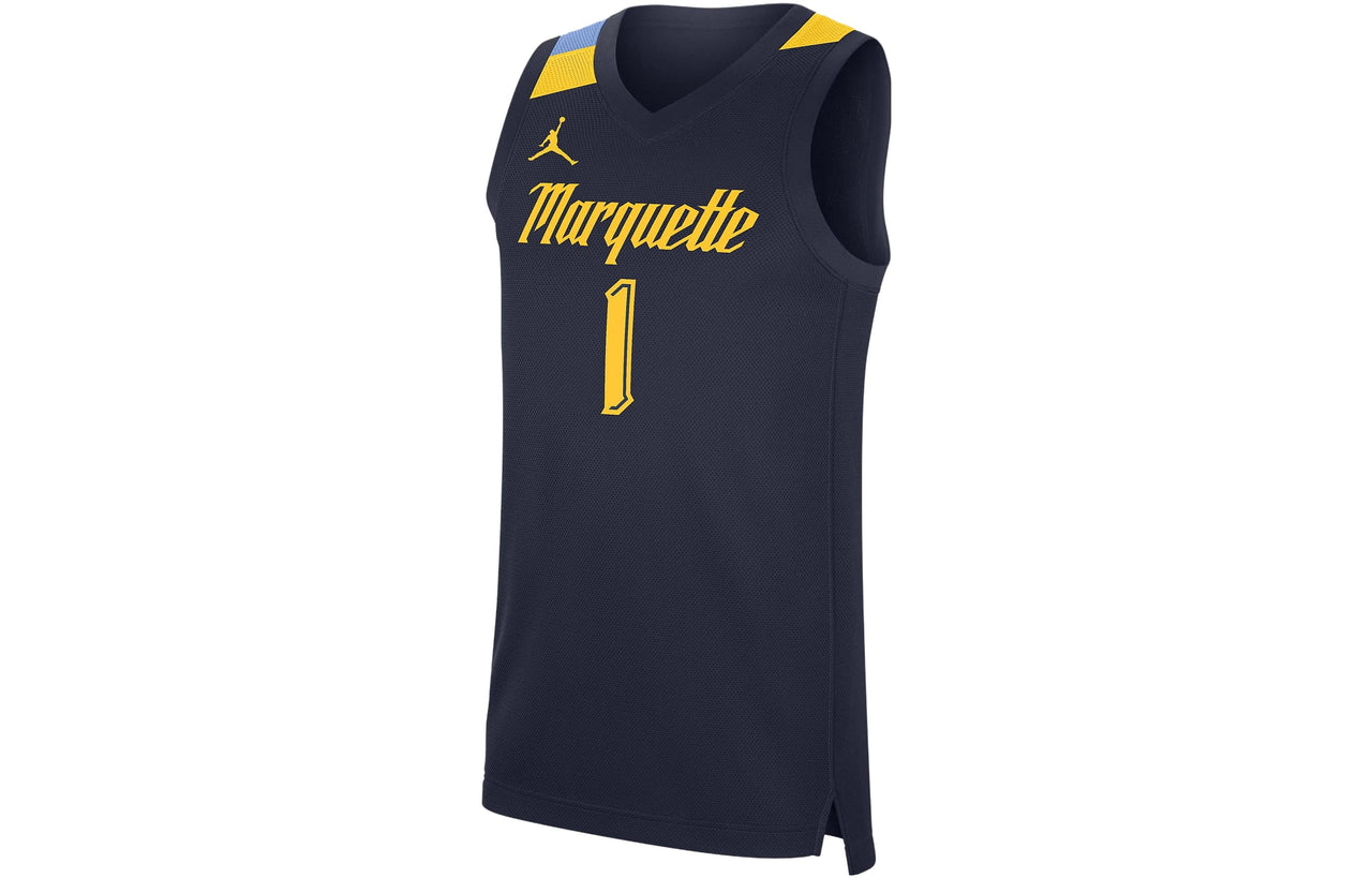 Air Jordan College Replica Marquette Basketball Jersey 'Navy' CN3607-420