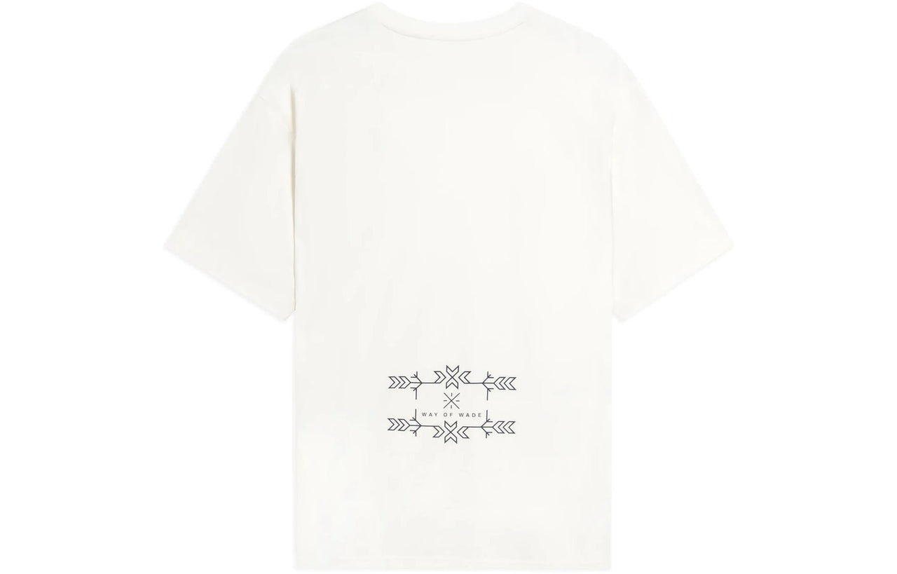 Li-Ning Way Of Wade Small Graphic T-shirt 'Creamy White' AHSS805-3