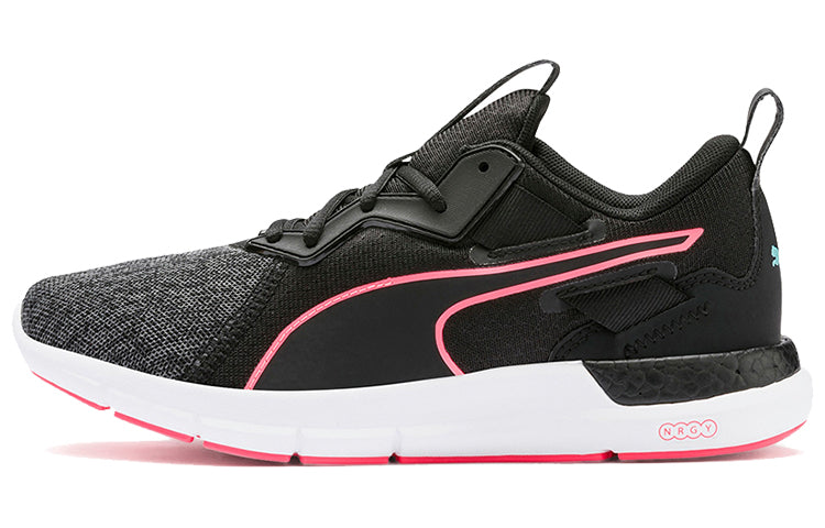 (WMNS) PUMA Nrgy Dynamo Futuro Low Top Running Shoes Black/White/Red 191103-09