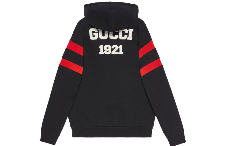(WMNS) Gucci 100 Cotton Hoodie 'Black' 660282-XJDW6-1152