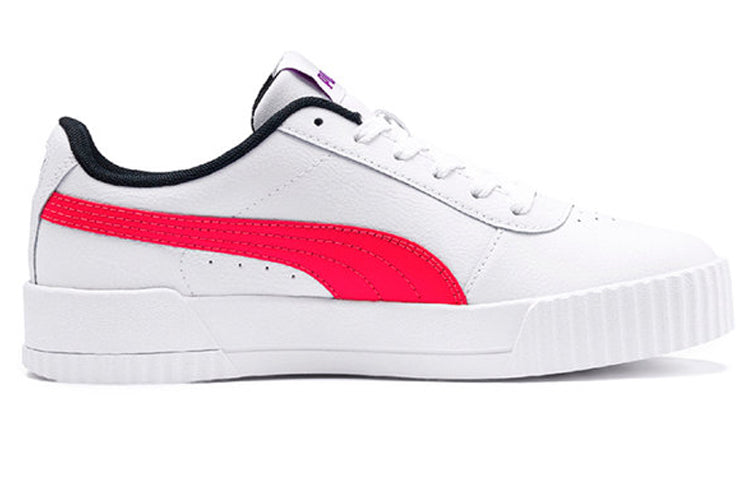 (WMNS) PUMA Carina Leather 'White Red' 370325-04