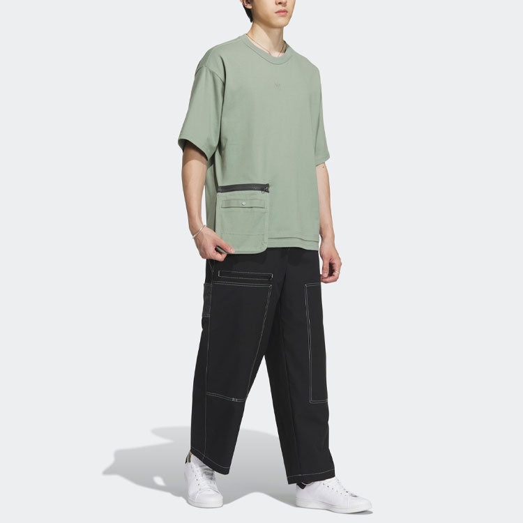adidas originals Workwear Short Sleeve T-shirt 'Silver Green' HY7246