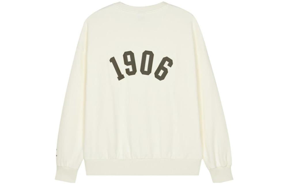 New Balance Logo Print Sweatshirt Asia Sizing 'White' AMT23330-CIC